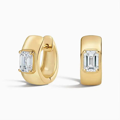 Joyas personalizadas MUSHAN Pendientes de plata de ley 925, moissanita color D VVS, pendientes finos de plata de ley 925 para mujer con diamante