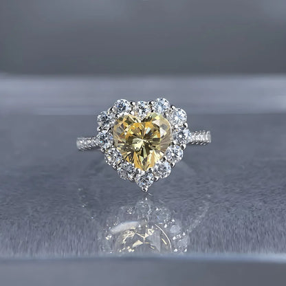 MuShan Jewelry 925 Sterling Silver Ring Wedding Band High Carbon Diamond Party Cocktail Romantic Style Women Rings Fine Jewelry
