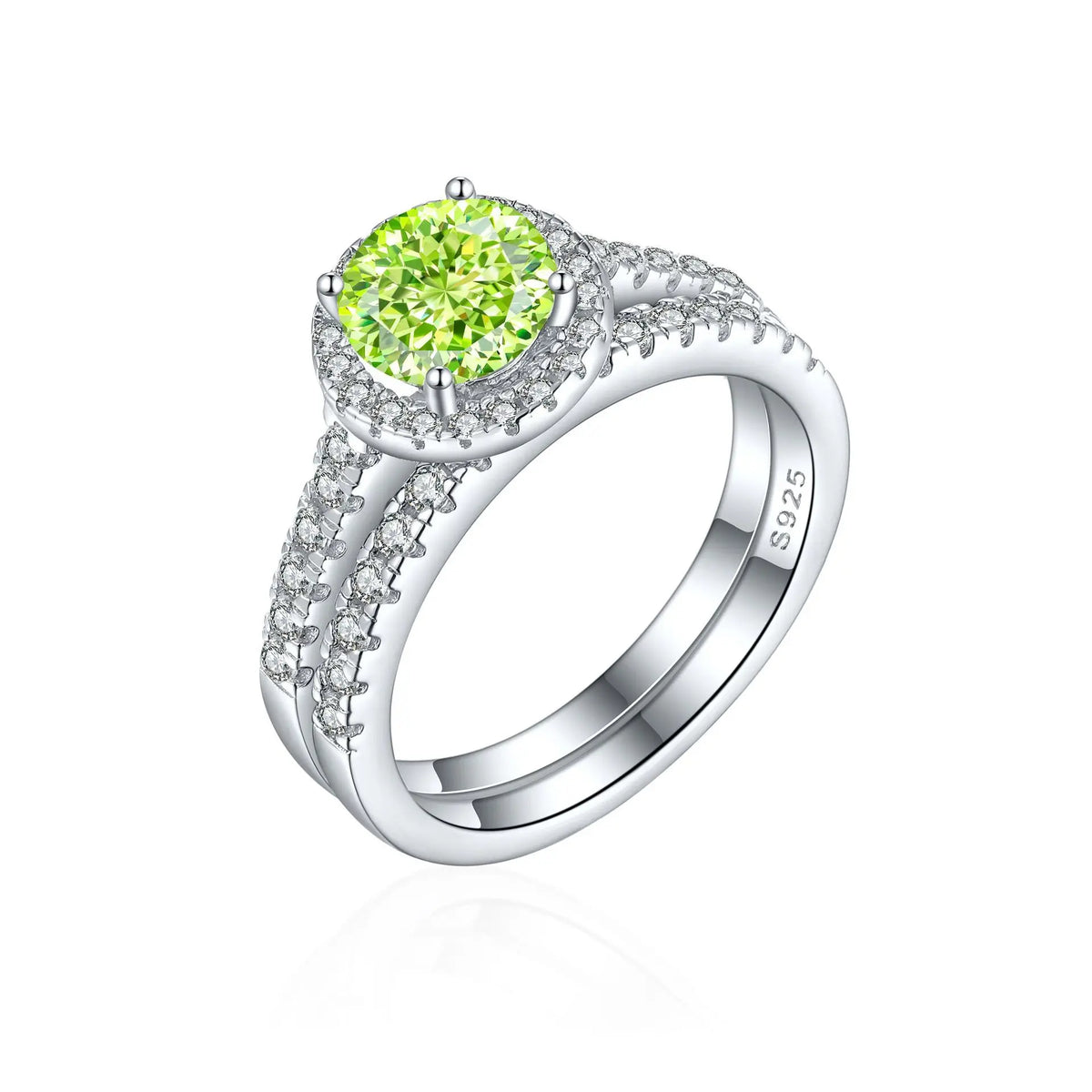 Bague de mariage MuShan Jewelry en argent sterling 925 avec diamant à haute teneur en carbone, cadeau de Noël, bijoux fins pour femmes