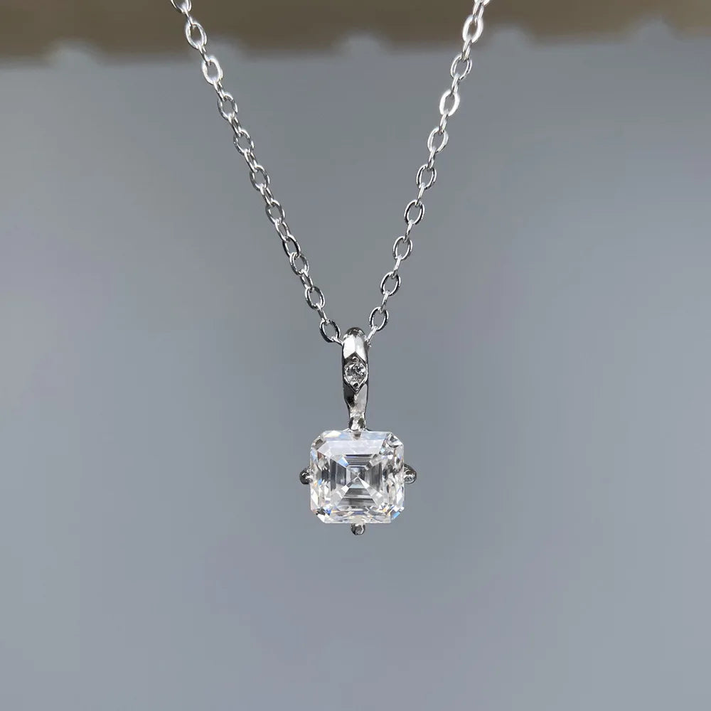 MuShan Luxury Jewelry 925 Sterling Silver Cuban Link Chain Moissanite Holiday Her 18K Gold Plated MST Patent GRA Certified