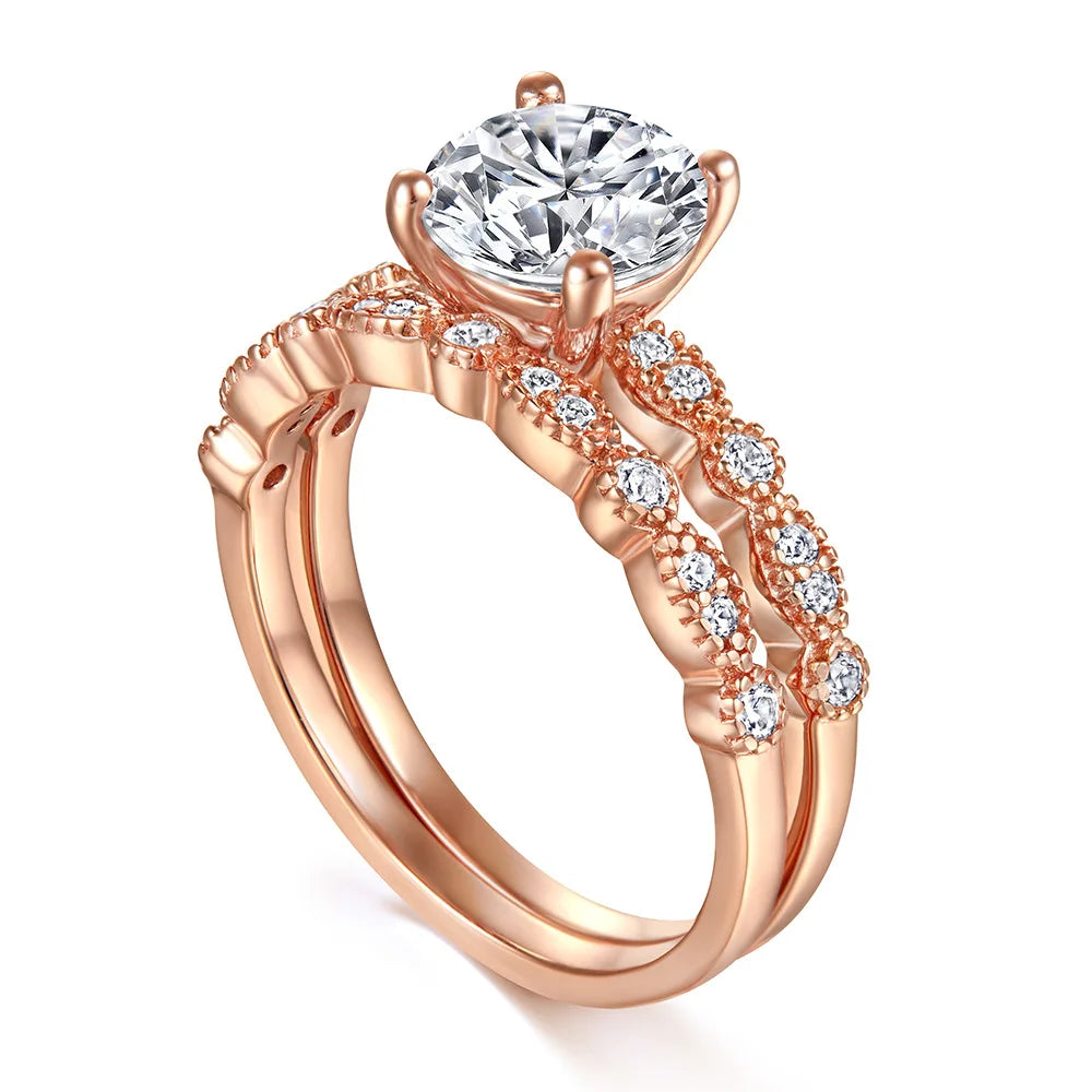 Bague de mariage MuShan Jewelry en argent sterling 925, pierres précieuses HCD, cadeau pour la fête des mères, bague minimaliste pour femme, bijou raffiné