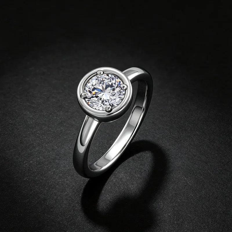 MUSHAN Custom Luxury Diamond Rings Jewelry IGI Certificated for Women 925 Sterling Silver Lab Grown Diamond Ring Band HPHT CVD