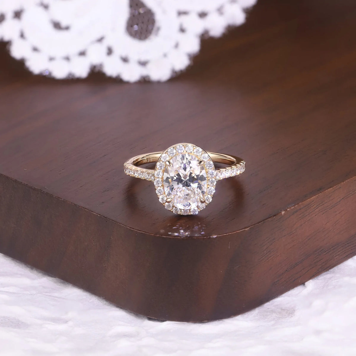 Bague de luxe MuShan en argent sterling 925, bague étincelante en moissanite pour femme, plaquée or 18 carats, bague fine brevetée MST
