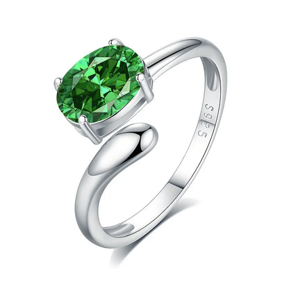 MuShan Jewelry 925 Sterling Silver Ring Wedding Band HCD Gemstones Bachelorette Gift Romantic Style Women Rings Fine Jewelry