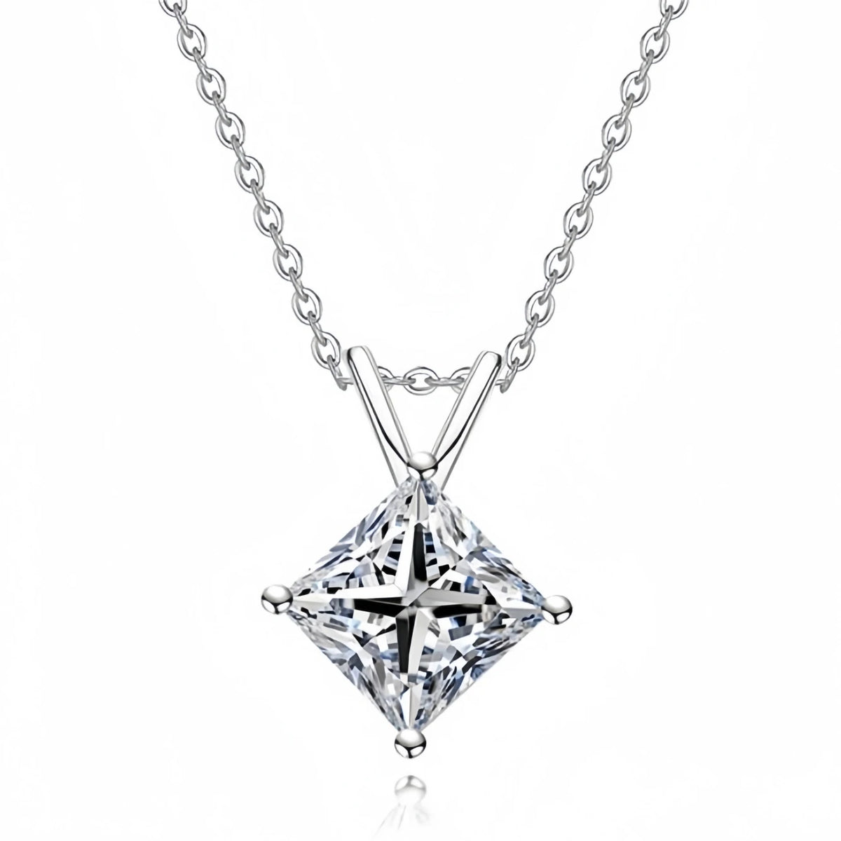 Collier pendentif en argent sterling 925 de luxe MUSHAN pour femmes, collier avec diamant moissanite GRA de 2 ct, 3 ct, 4 ct, 5 ct