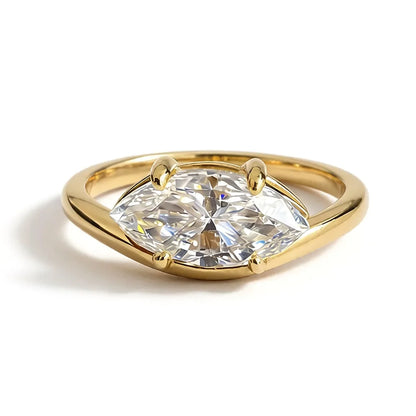 Anillo de lujo MUSHAN de plata de ley 925 para mujer, con diamante de moissanita certificado por GRA, color esmeralda D, joyería fina