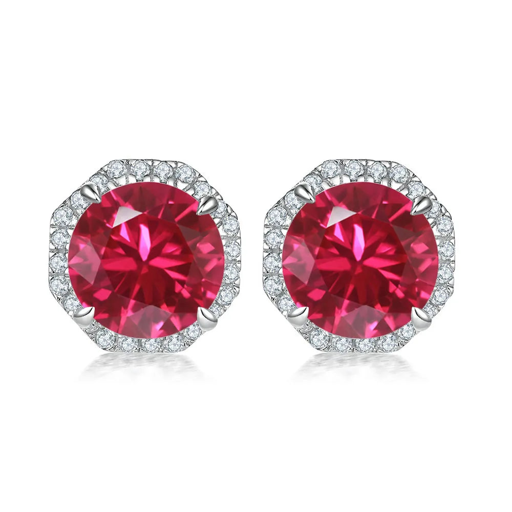 MuShan Jewelry 925 Sterling Silver Stud Earrings Dangle High Carbon Diamond Boho Premium Jewelry Women Earring Fine Jewelry