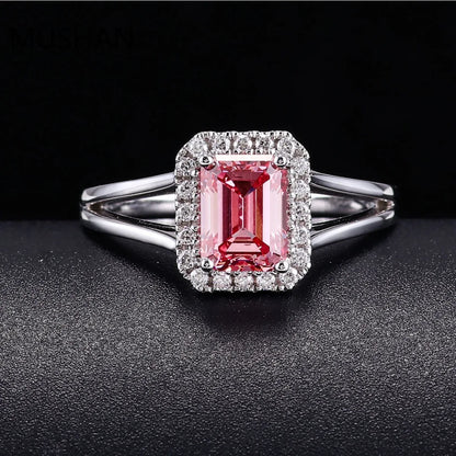 MUSHAN Luxury Custom 14K 18K Gold Rings Band Jewelry With Moissanite Diamond Lab Grown Gemstones Diamond Wedding Ring For Women