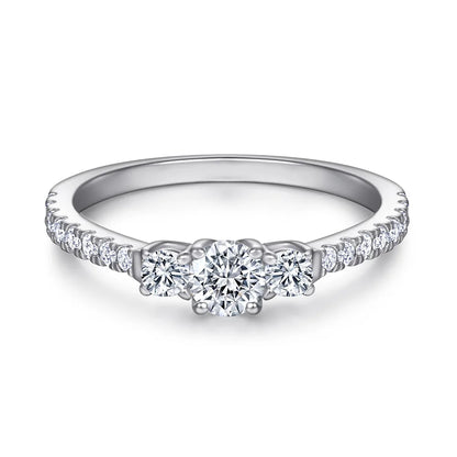 Bague de mariage MuShan Jewelry en argent sterling 925 avec diamant haute teneur en carbone, style minimaliste, cadeau pour femme, bijoux raffinés