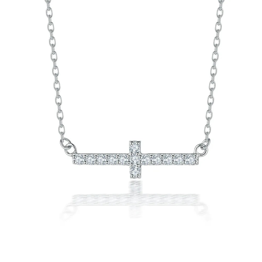 Collar de plata de ley 925 marca MuShan, colgante de joyería premium para dama, solitario de circonita 5A, chapado en oro de 18K, pieza de declaración