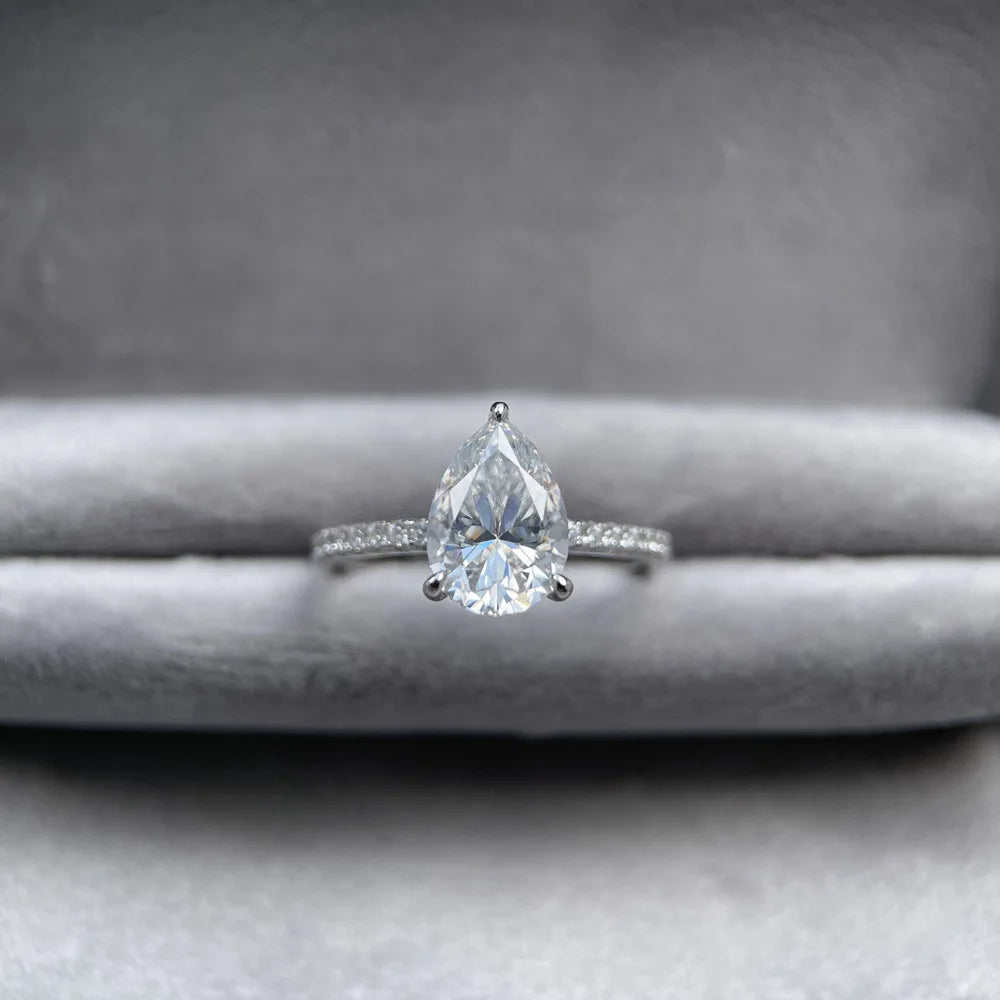 MuShan Designer Jewelry 925 Sterling Silver Ring for Women Bride Moissanite Diamond Rings 18K Gold Plated MST Patent Rings