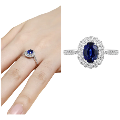 MUSHAN Custom Jewelry 925 Sterling Silver Ring Lab Red Emerald Heart Romantic Gift for Women 18K Gold Plated Anniversary Rings