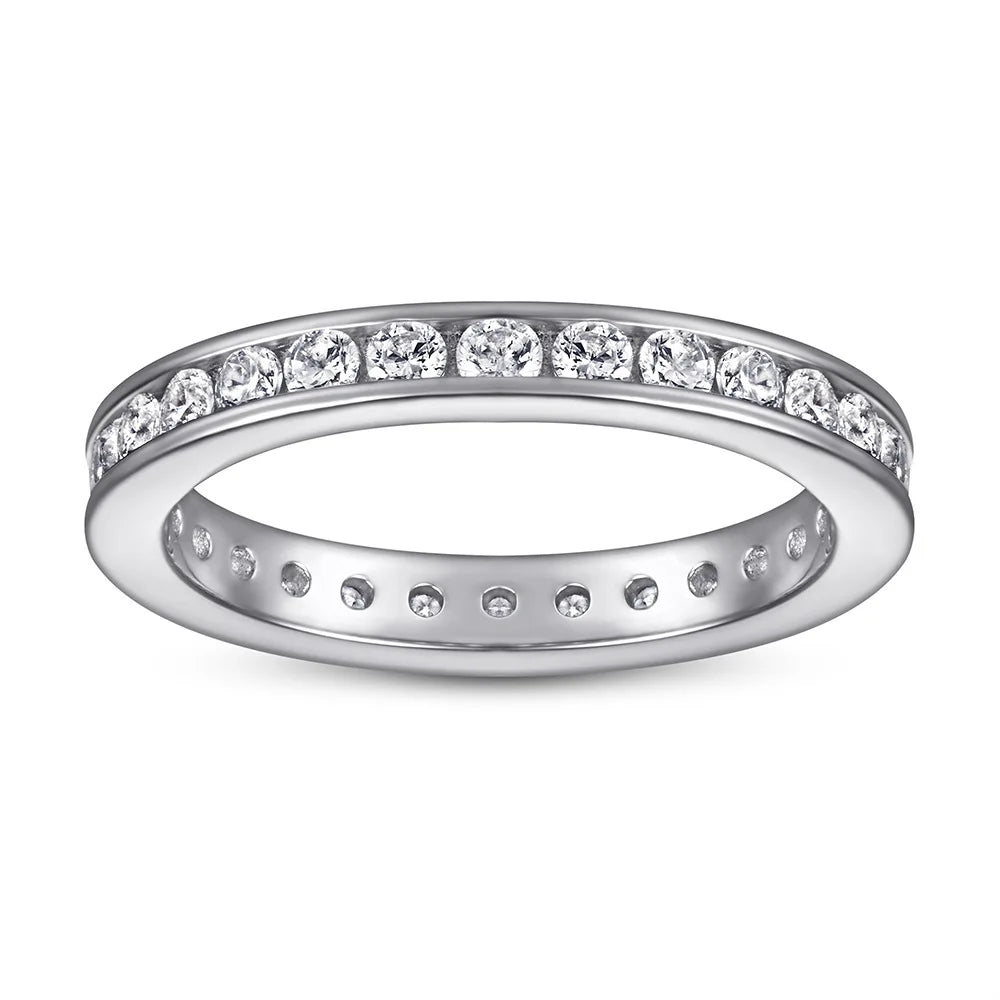 Bague de mariage MuShan Jewelry en argent sterling 925 avec diamant à haute teneur en carbone, cadeau de Saint-Valentin, cadeau pour sœur, bagues pour femme, joaillerie fine