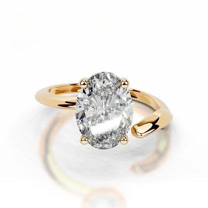 MuShan Designer Jewelry 925 Sterling Silver Ring Round Moissanite Gorgeous Ring Ladies 18K Gold Plated MST Patent Fine Rings