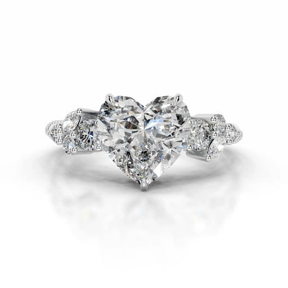 Mushan Luxury Jewelry S 925 Sterling Silver 2 Ct Diamond Set Moissanite Ring Women Hot Sale Luxury Love Ring
