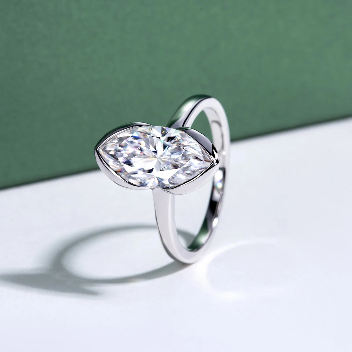MUSHAN Luxury Jewelry 925 Sterling Silver Ring Band Women GRA Certificated Moissanite Diamond Emerald D Color Rings Fine Jewelry