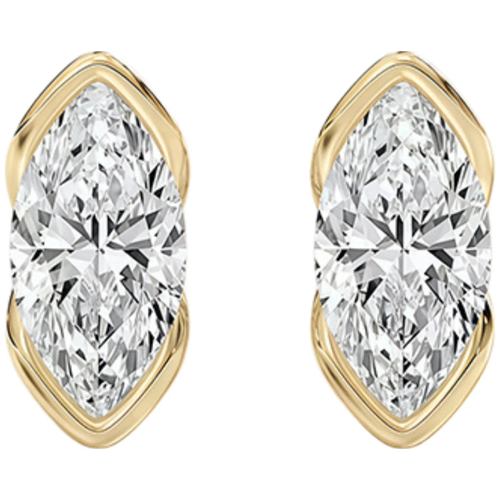 Pendientes de diseño MUSHAN de plata de ley 925, elegantes pendientes ovalados con moissanita color D VVS1, accesorios con diamantes