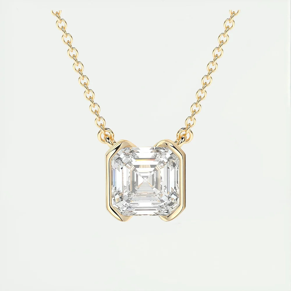 MUSHAN Bijoux sur mesure Collier en argent sterling 925 Moissanite couleur D VVS1 Pendentifs de luxe pour femme pour demande en mariage Diamant
