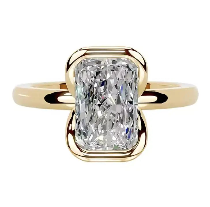 MUSHAN Luxury MST Series Jewelry 925 Sterling Silver Rings 2ct Moissanite Diamond Women Ring Bands GRA Certificate Fine Jewelry