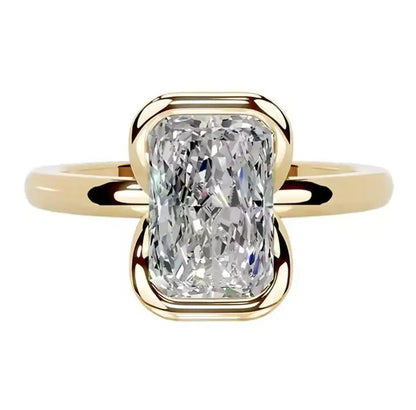 MUSHAN Luxury MST Series Jewelry 925 Sterling Silver Rings 2ct Moissanite Diamond Women Ring Bands GRA Certificate Fine Jewelry
