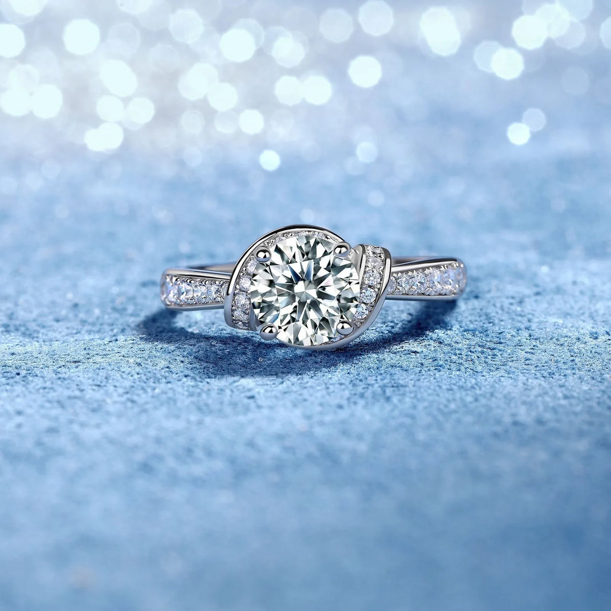 MUSHAN Luxury Jewelry 925 Sterling Silver Ring Band Women GRA Certificated Moissanite Diamond Emerald D Color Rings Fine Jewelry
