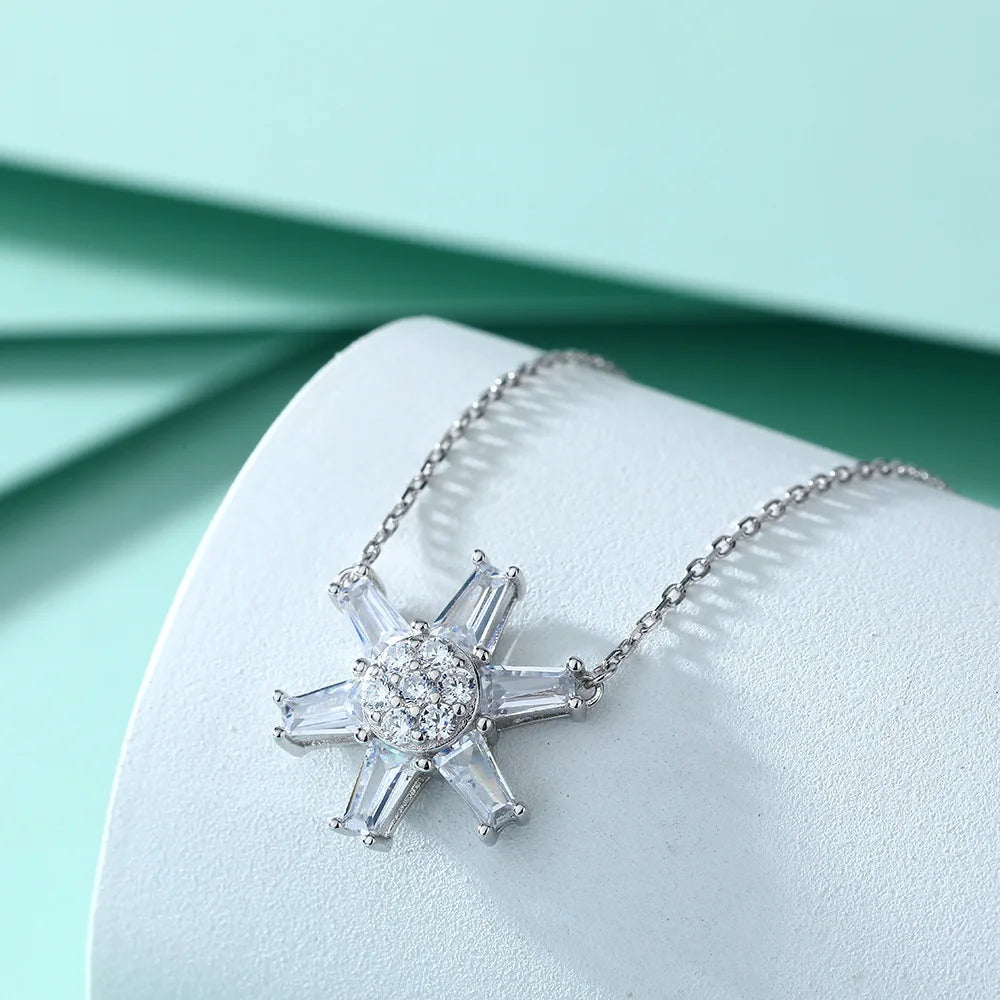 Collier MuShan Luxury Jewelry en argent sterling 925, solitaire en zircon 5A, bijou fantaisie pour femme, pendentif haut de gamme plaqué or véritable