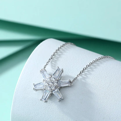 Collier MuShan Luxury Jewelry en argent sterling 925, solitaire en zircon 5A, bijou fantaisie pour femme, pendentif haut de gamme plaqué or véritable