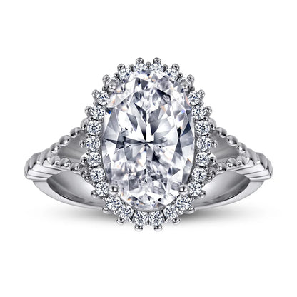 MuShan Jewelry 925 Sterling Silver Rings Bands Engagement Ring 7A Cubic Zirconia Trendy Anniversary Rings Bands  Women Gift
