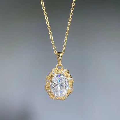 MuShan Luxury Jewelry 925 Sterling Silver Cuban Link Chain VVS Moissanite Girls Date Night Rhodium Plated MST Patent Necklaces