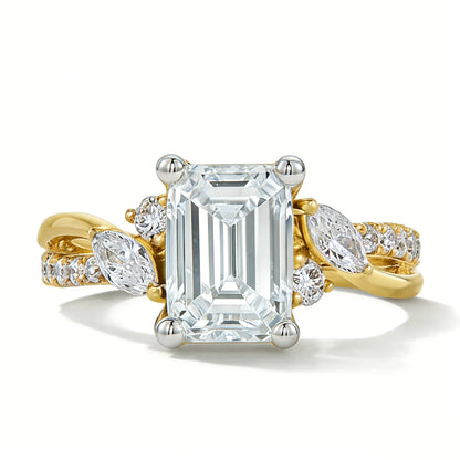 MUSHAN Custom Jewelry 925 Sterling Silver Ring Moissanite D Color VVS Fine Simulated Exquisite Noble Unique Rings Diamond