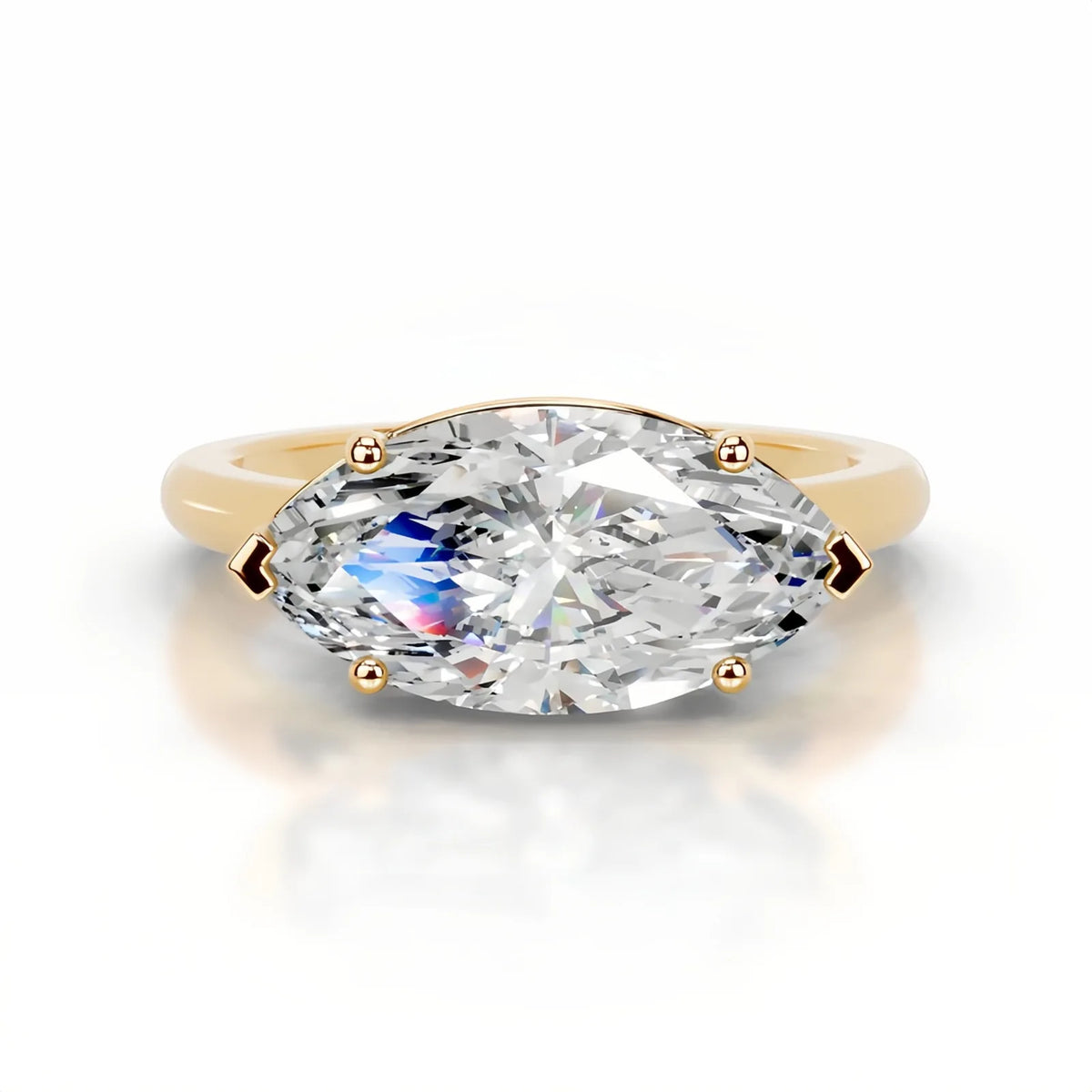 MuShan Designer Jewelry 925 Sterling Silver Ring Round Moissanite Cocktail Ring for Fiancee 18K Gold Plated MST Patent Rings