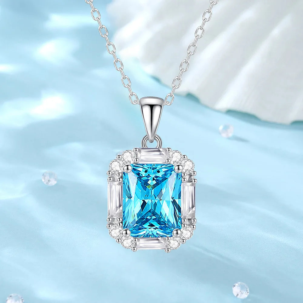 Collar de plata de ley 925 con inicial de circonita 7A de la marca MuShan, joyería de alta calidad bañada en rodio para oficina, regalo para esposa.