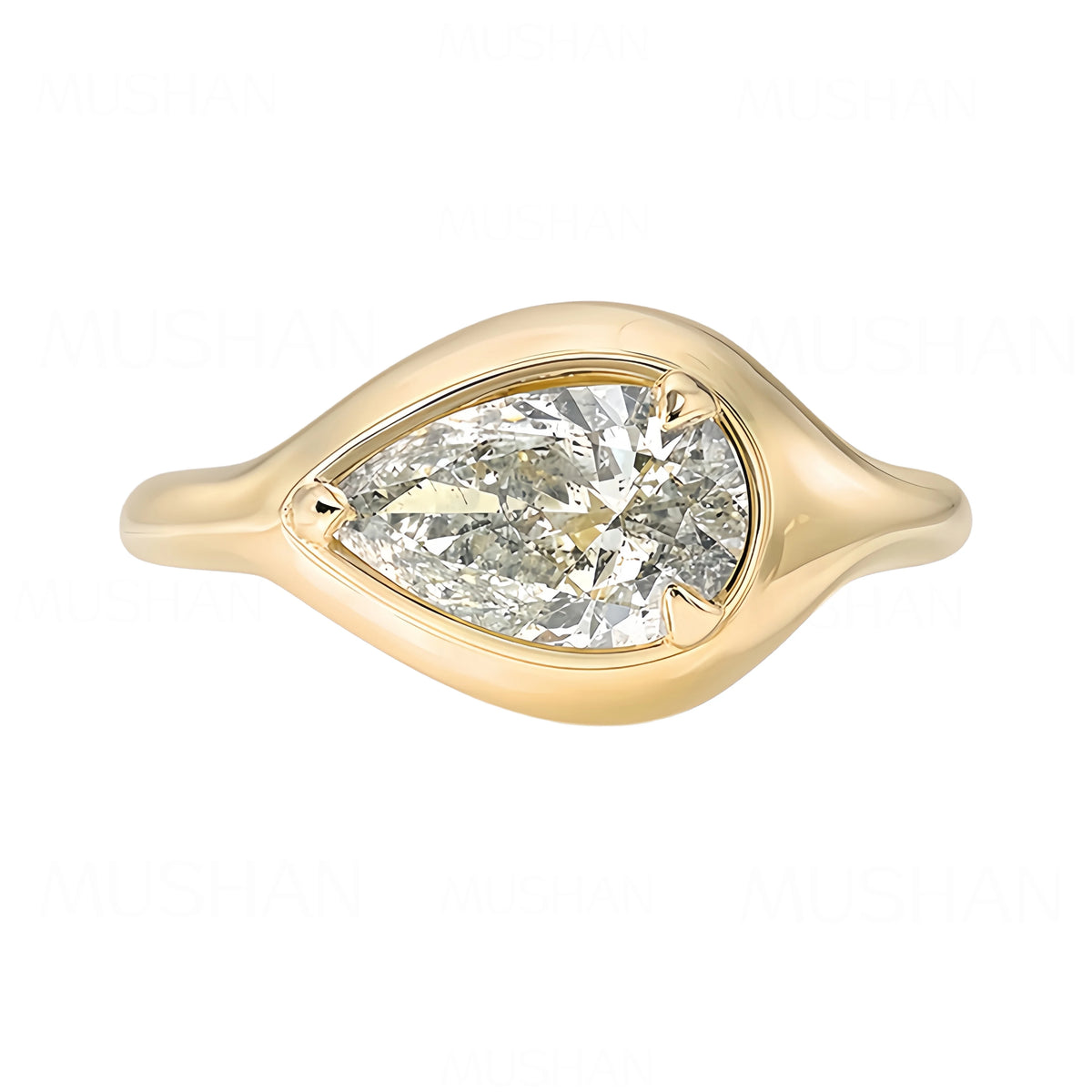 MUSHAN Patented Jewelry 925 Sterling Silver Ring Band For Women D Color VVS1 Moissanite Diamond Ring GRA Certificated Jewelry