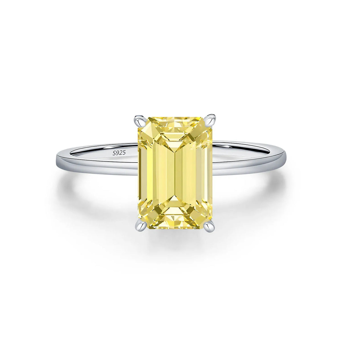 MuShan Designer Jewelry 925 Sterling Silver Ring Pink Yellow Blue Green Gemstones Rings Band for Women 18K Gold Plated Rings