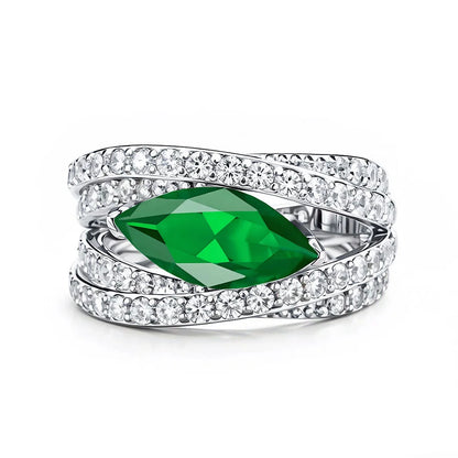 Anillo de boda de plata de ley 925 MuShan Jewelry, anillo para mujer de alta joyería con diamante de alto carbono, regalo de San Valentín, regalo de Navidad