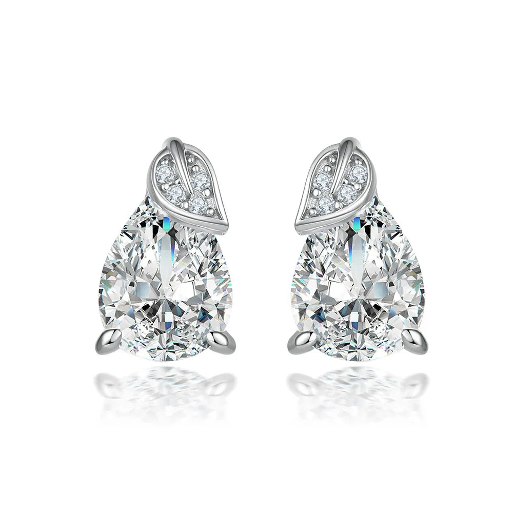 Boucles d'oreilles créoles de la marque MuShan en argent sterling 925 avec zircon cubique 7A, plaqué or rose 18 carats, bijoux fantaisie décontractés pour femmes