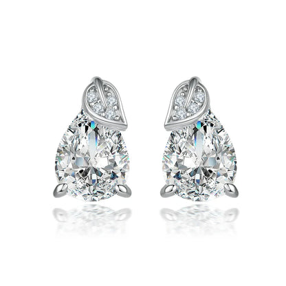 Boucles d'oreilles créoles de la marque MuShan en argent sterling 925 avec zircon cubique 7A, plaqué or rose 18 carats, bijoux fantaisie décontractés pour femmes