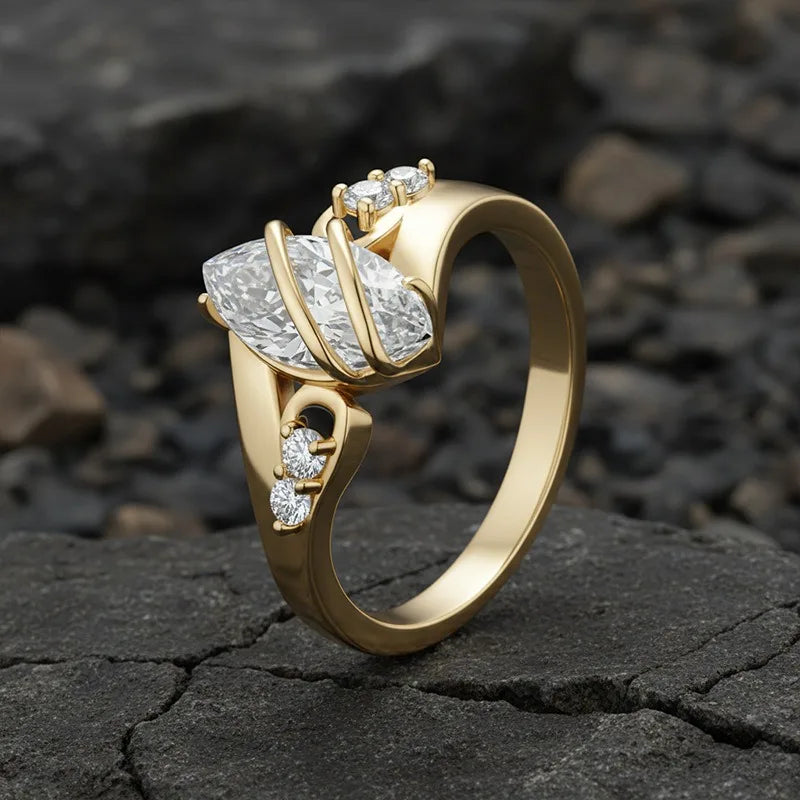 MUSHAN Luxury Jewelry 925 Sterling Silver Ring Band Women GRA Certificated Moissanite Diamond Emerald D Color Rings Fine Jewelry