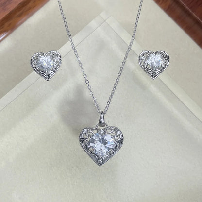 MuShan Designer Jewelry 925 Sterling Silver 24IN Necklace 2CT Moissanite Party Chic for Fiancee 18K Rose Gold Plated MST Patent