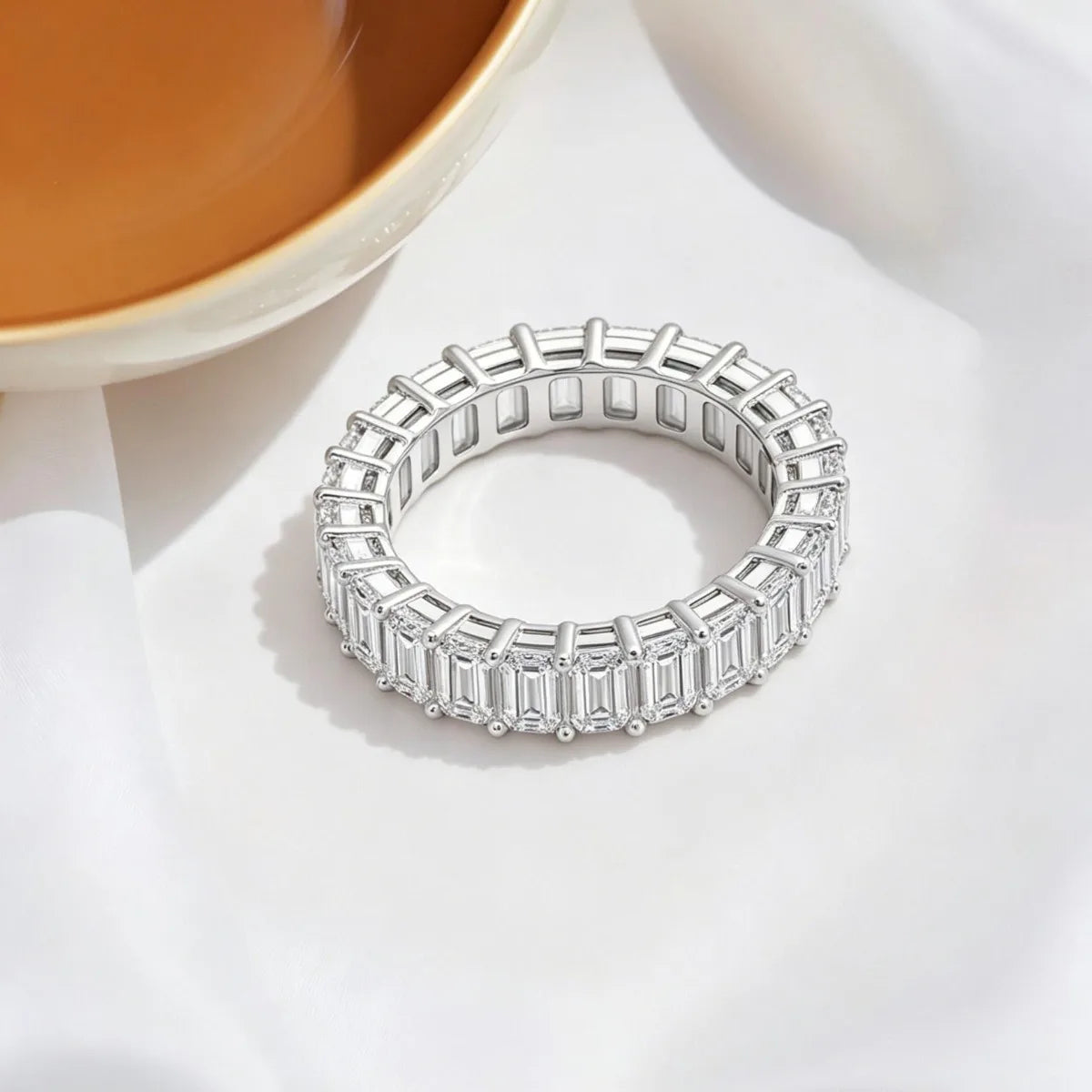 MUSHAN Luxury Jewelry 925 Sterling Silver Ring Band Women 6.6ct GRA Certificated Moissanite Diamond D Color Rings Fine Jewelry