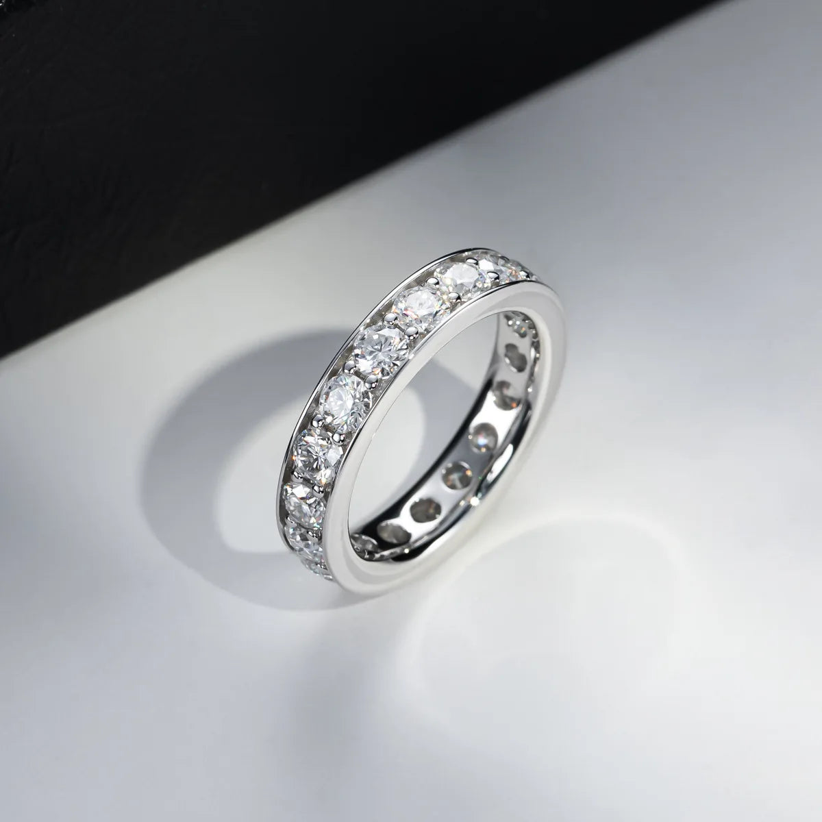 Bague de luxe MuShan en argent sterling 925, anneau formel avec moissanite couleur D pour sœur, plaqué or 18 carats, bijou breveté MST