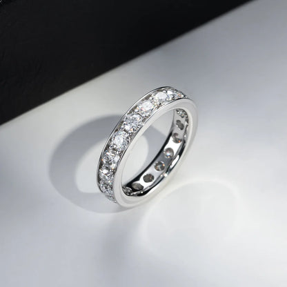 Bague de luxe MuShan en argent sterling 925, anneau formel avec moissanite couleur D pour sœur, plaqué or 18 carats, bijou breveté MST