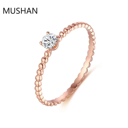 MUSHAN Luxury Custom 14K 18K Gold Rings Band Jewelry With Moissanite Diamond Lab Grown Gemstones Diamond Wedding Ring For Women