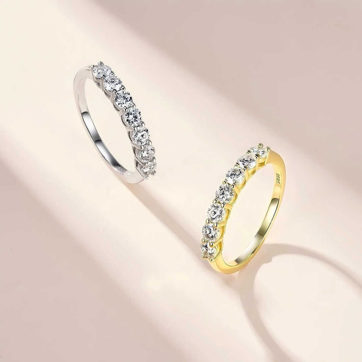 MUSHAN Luxury Jewelry 925 Sterling Silver Ring Band Women GRA Certificated Moissanite Diamond Emerald D Color Rings Fine Jewelry