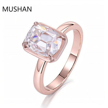 MUSHAN Luxury Custom 14K 18K Gold Rings Band Jewelry With Moissanite Diamond Lab Grown Gemstones Diamond Wedding Ring For Women