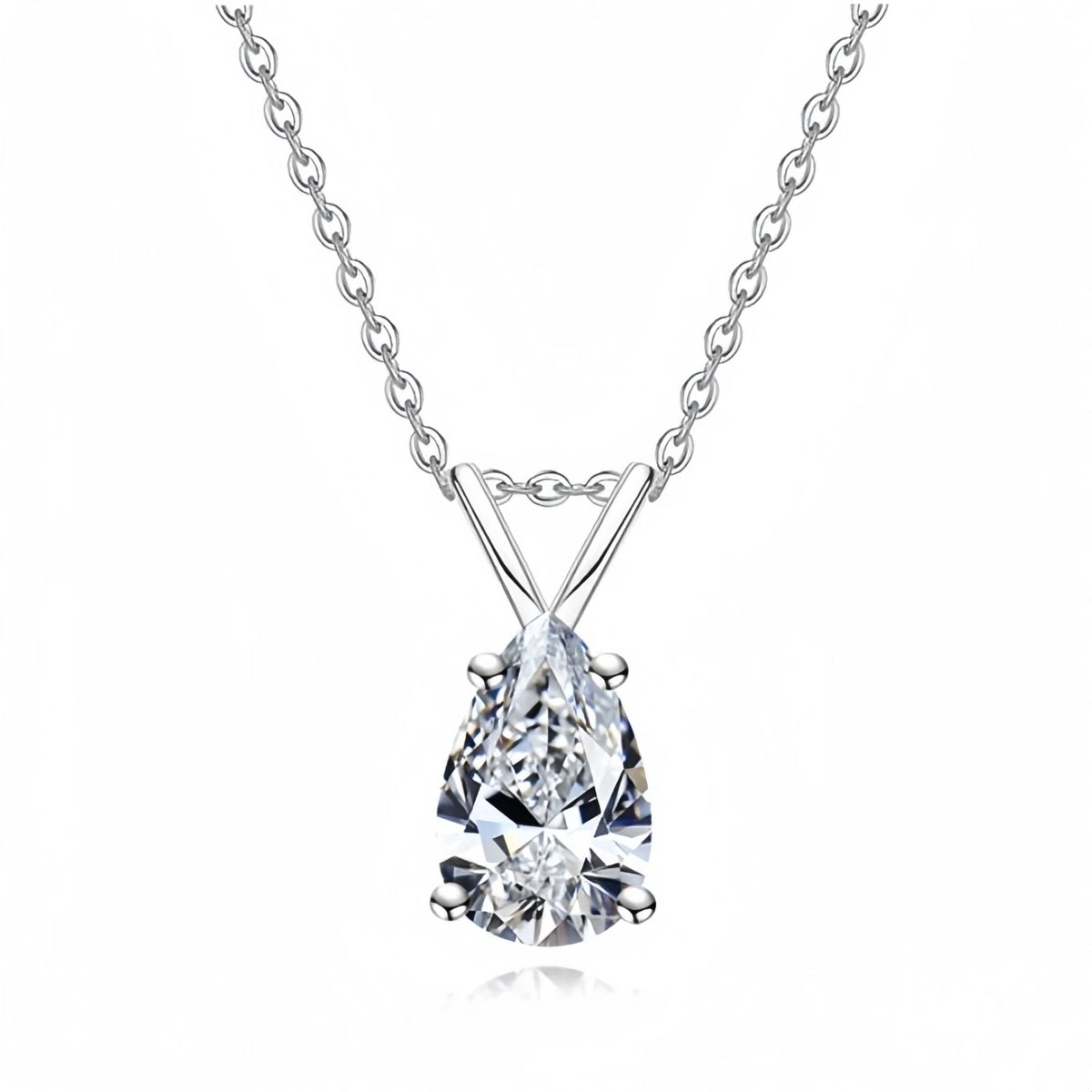 Collier pendentif en argent sterling 925 de luxe MUSHAN pour femmes, collier avec diamant moissanite GRA de 2 ct, 3 ct, 4 ct, 5 ct