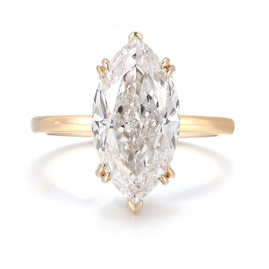 MUSHAN Luxury Custom 14K 18K Gold Rings Band Jewelry With Moissanite Diamond Lab Grown Gemstones Diamond Wedding Ring For Women