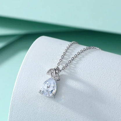 MuShan Designer Jewelry 925 Sterling Silver Necklace Zircon 7A Heart Wedding for Women Real Gold Plated Premium Jewelry Pendant