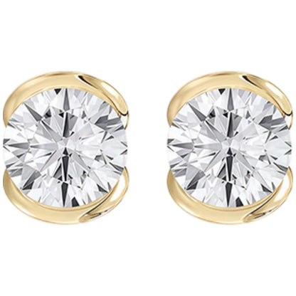 Pendientes de diseño MUSHAN de plata de ley 925, elegantes pendientes ovalados con moissanita color D VVS1, accesorios con diamantes