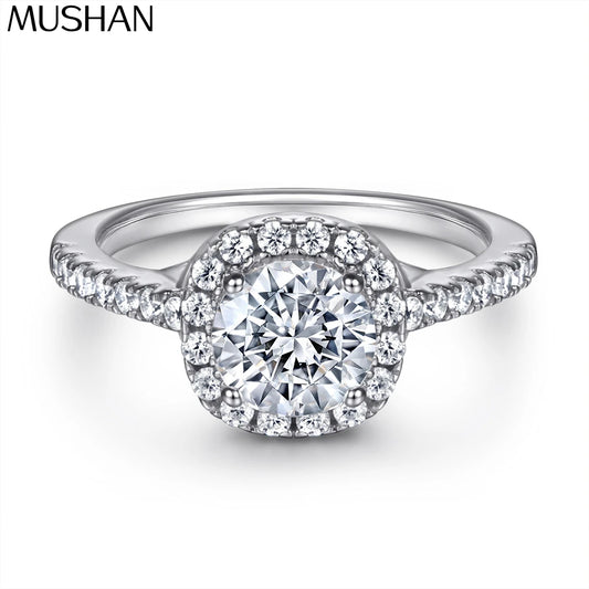 Bague de créateur MuShan en argent sterling 925, oxyde de zirconium émeraude de grade 7A, bijou fantaisie pour femme plaqué or 18 carats